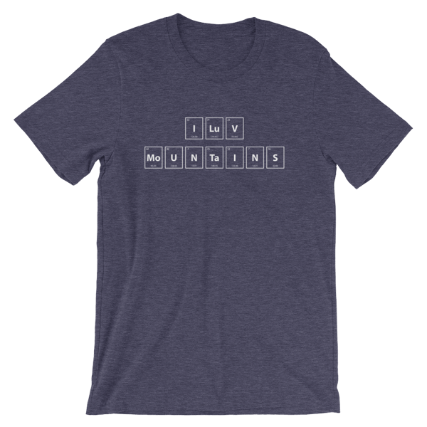 Image of Men's I LuV MoUNTaINS Tee - Navy