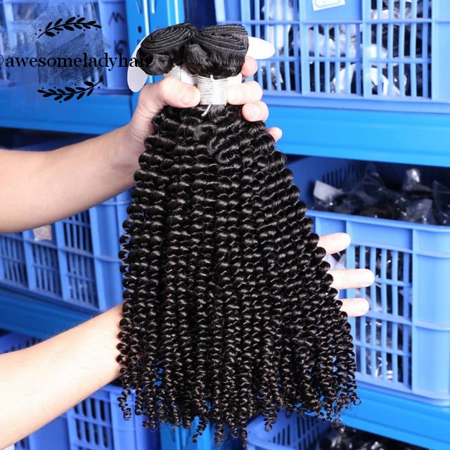 Brazilian Jerry Curl Weave-3 Bundles:100% Virgin Hair