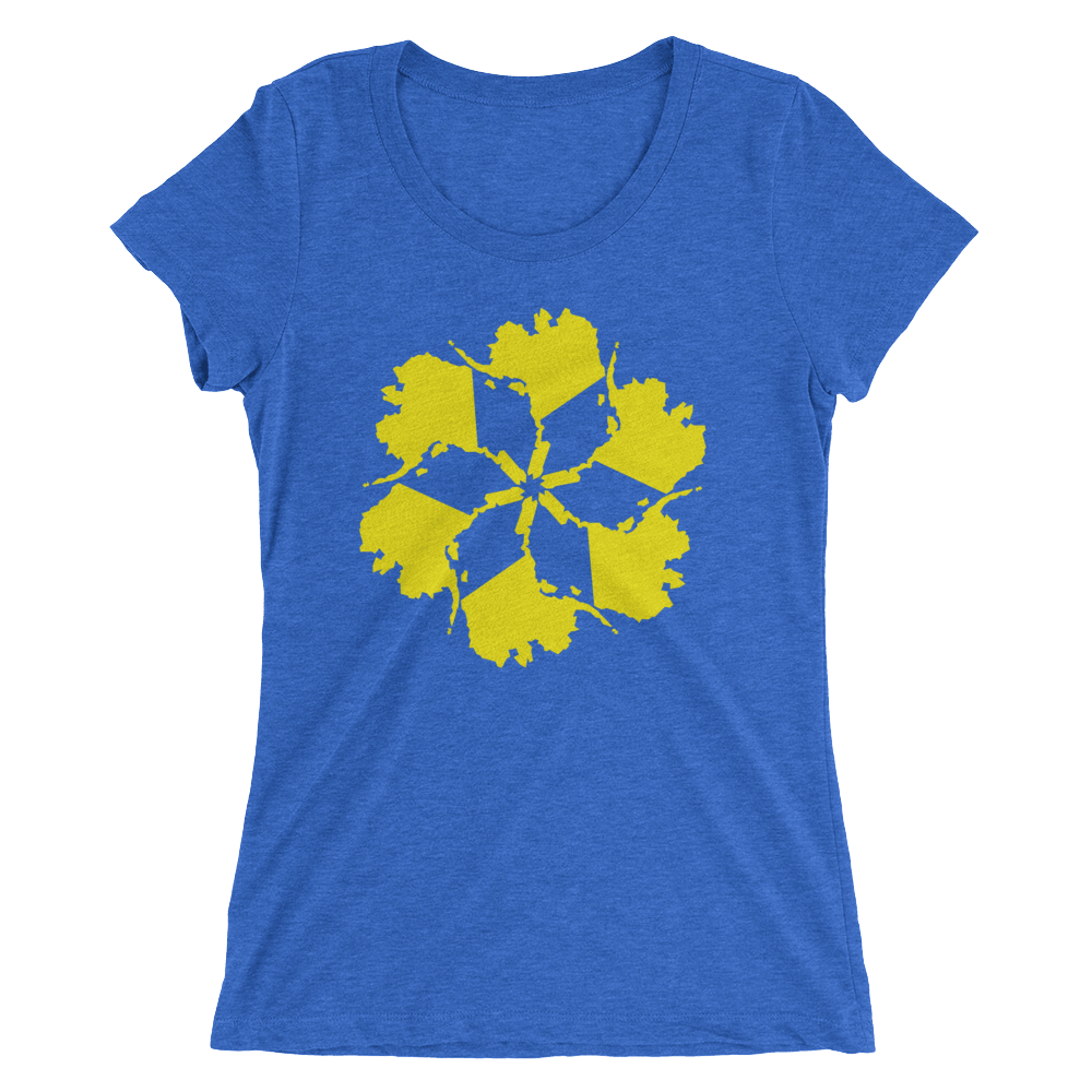 Image of Women’s Alaska Spiral Tee - Blue