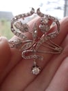 ORIGINAL ART NOUVEAU PLATINUM DIAMOND 2.60CT DIAMOND LAVALIERE