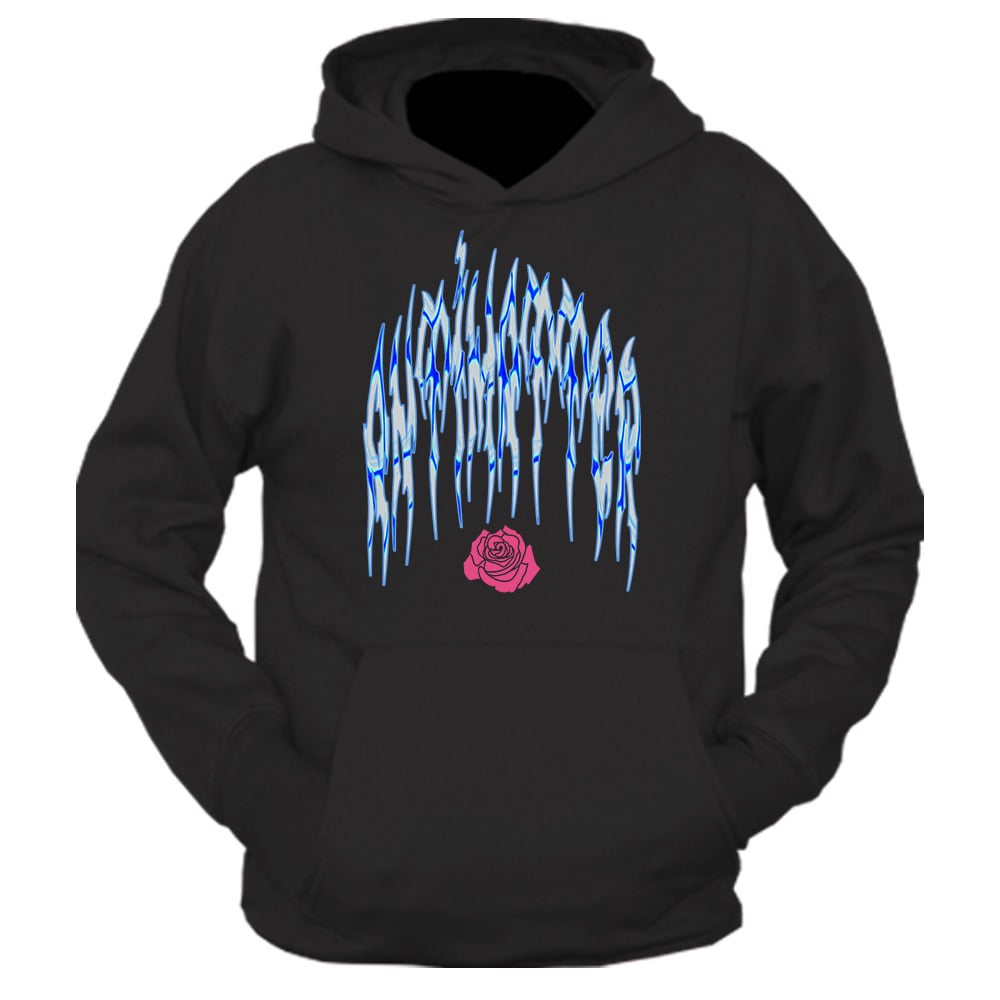 Image of "Antimatter" Lava Rose Hoodie - Blue