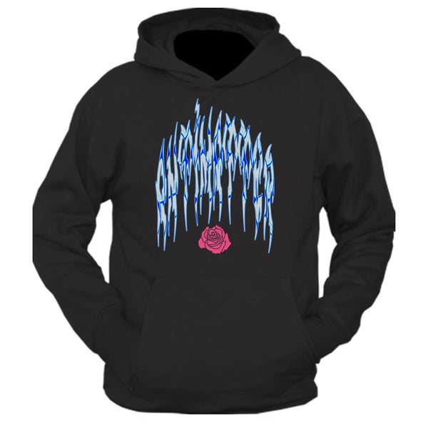 Image of "Antimatter" Lava Rose Hoodie - Blue