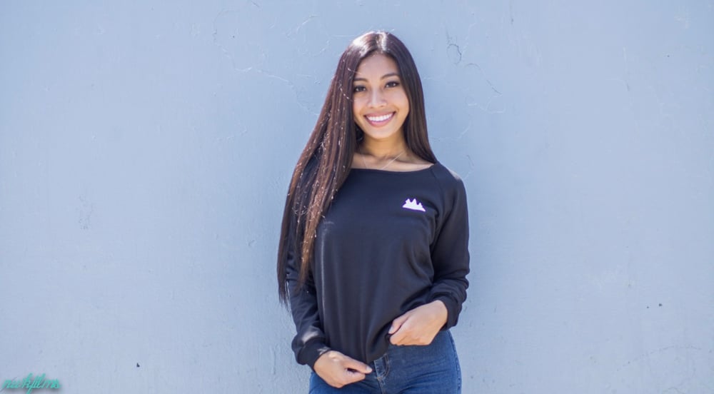 Image of Women's Tri-Blend Loose Neck Raglan Sweater