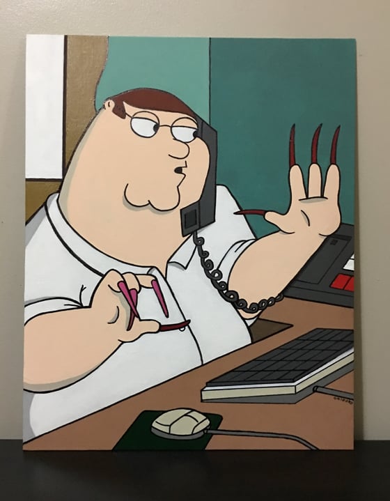 Image of Peter Griffin "LaRhonda" Painting