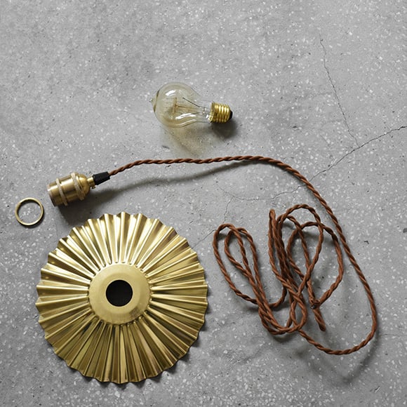 Image of Brass pendant lamp - Origami