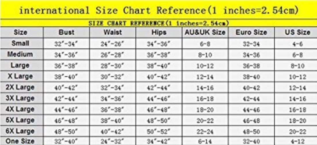 Waist Trainer Corset size chart | Krowned Jewelz