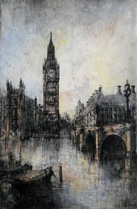 Image of Big Ben and Westminster Bridge, London