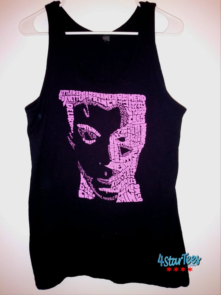 Image of Prince Songs Tribute Uni Tank - Black