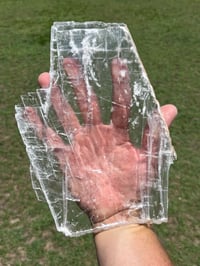 Image 1 of Transparent Selenite Slab | Morocco #2927