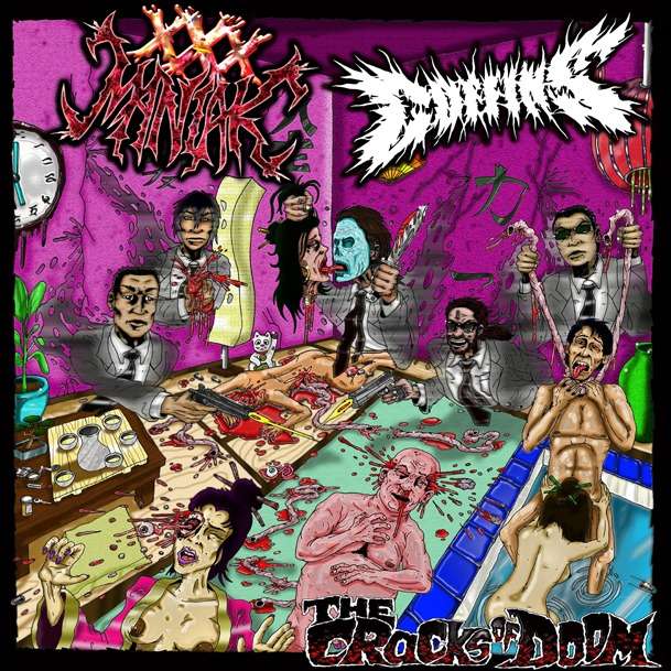 Image of "THE CRACKS OF DOOM" Split w/XXX Maniak (US) 12'