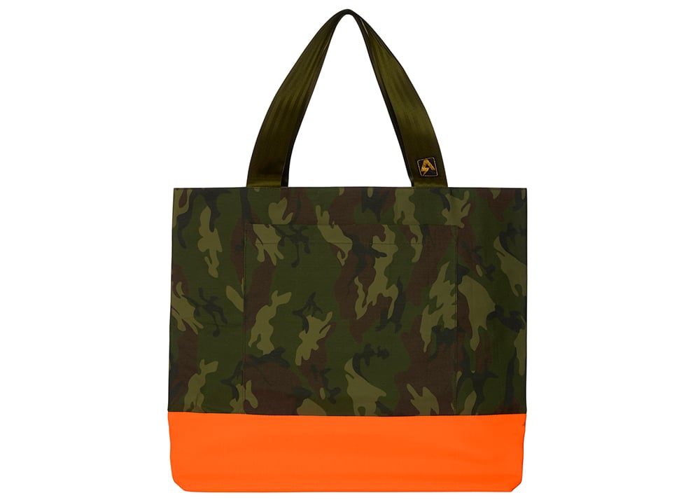 Image of BADASS BEACH BAG - CAMO AND NEON ORANGE