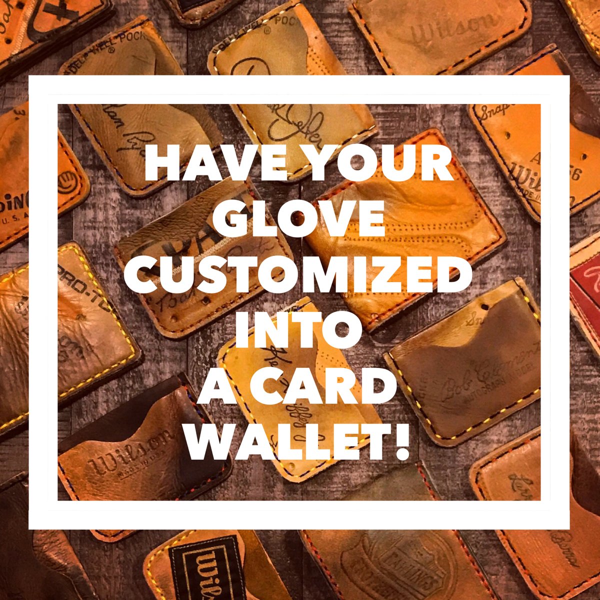 Image of Have your Glove Cutomized into a Card Wallet