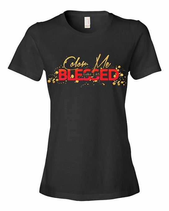 Image of Color Me Blessed- Womens short sleeve tee (Pre-sale/Free shipping)