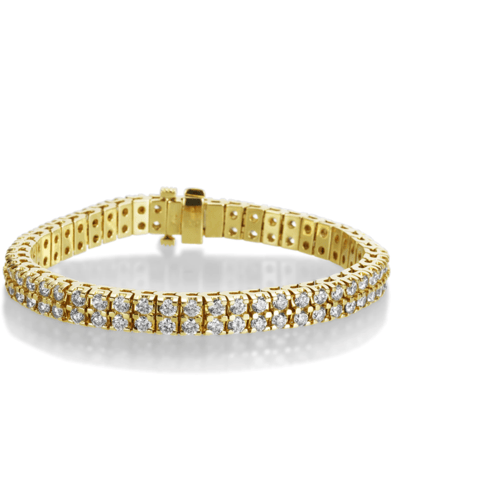 Image of DOUBLE ROW DIAMOND TENNIS BRACELET