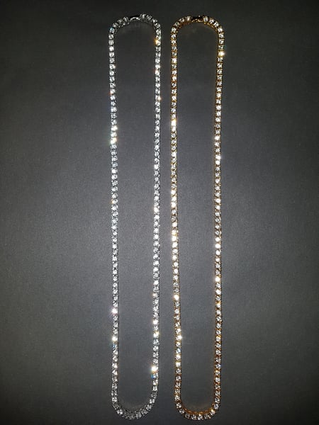 Image of Iced out diamond tennis chain
