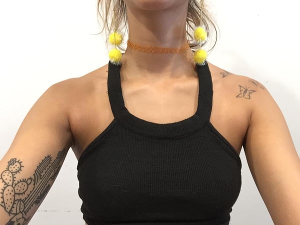 Image of Peachfuzzz Pom-Pom Earrings