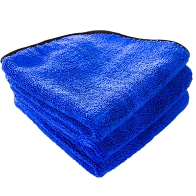 Image of Fluffy Blue Silk Lined Microfiber 16x16 (3-Pack)