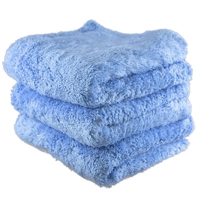 Image of Fluffy Finish Blue Edgeless Microfiber 16x16 (3-Pack)
