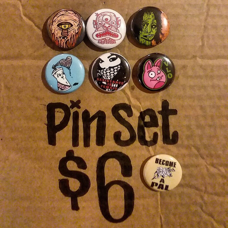Image of jude and val  pin set