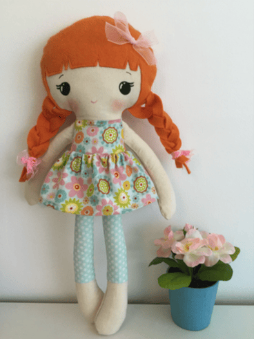 Calico Cloth Doll Pattern Sweet Calico