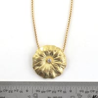 Image 3 of Lotus Leaf Diamond 18k Pendant