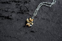 Image 2 of dead good tea stained bone pendant 