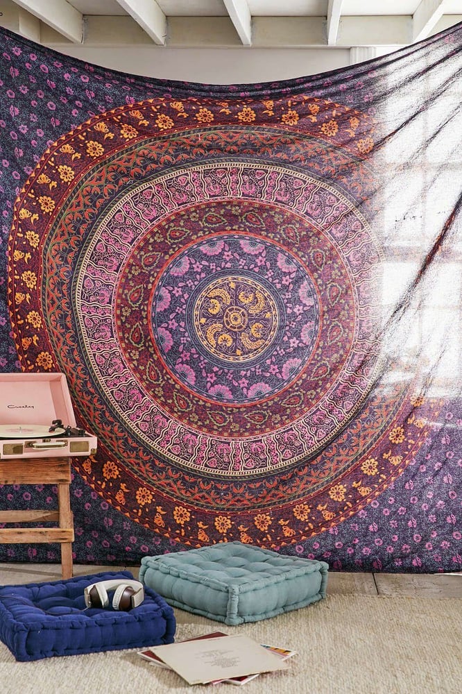 Image of Merlot Mandala Tapestry