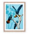 Black Cockatoos Print