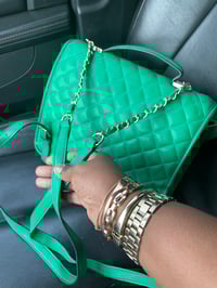 Image 3 of Green 3in1 handle bag•crossbody•bookbag