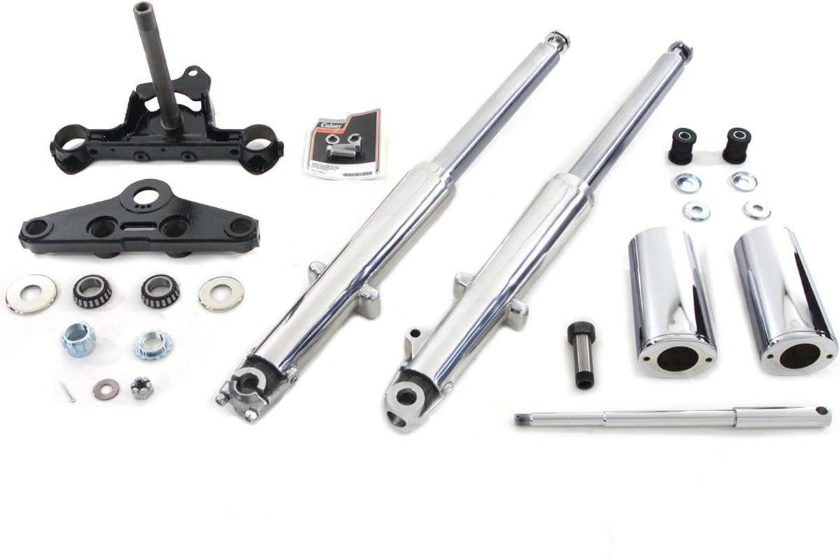 19691971 Harley Davidson FL Shovelhead Fork Assembly with Polished