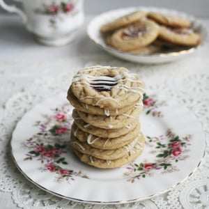 Image of White Chocolate Thumbprints with Seedless Red Raspberry Jelly