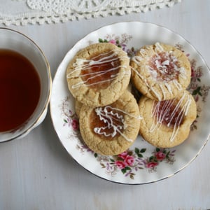 Image of White Chocolate Thumbprints with Seedless Red Raspberry Jelly