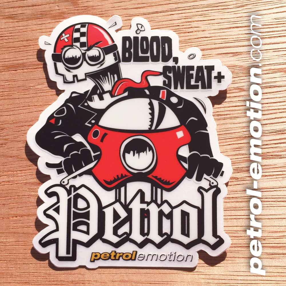 Image of Blood, Sweat, & Petrol Cafe Racer Sticker