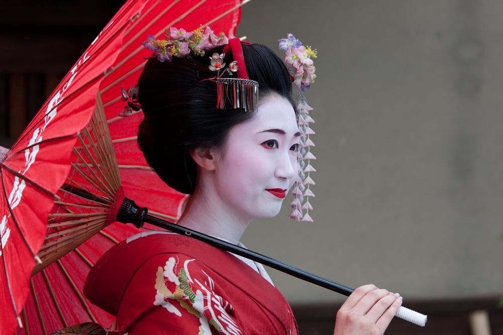 Image of framed print of original photograph - geisha 1