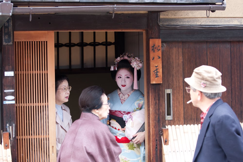 Image of framed print of original photograph - geisha 2