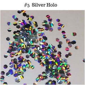 Image of Iridescent Fish-Eye Glitter 2mm Hex (for Nail Art only)