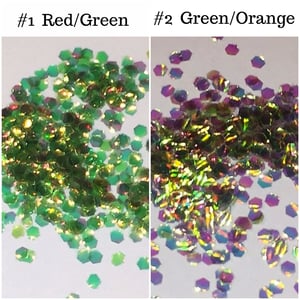 Image of Iridescent Fish-Eye Glitter 2mm Hex (for Nail Art only)