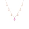 Victoria Pink Sapphire Statement Necklace