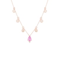 Victoria Pink Sapphire Statement Necklace