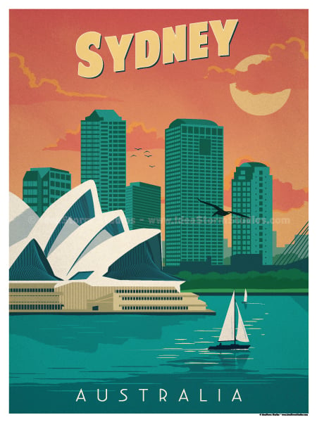 Image of Vintage Sydney Poster