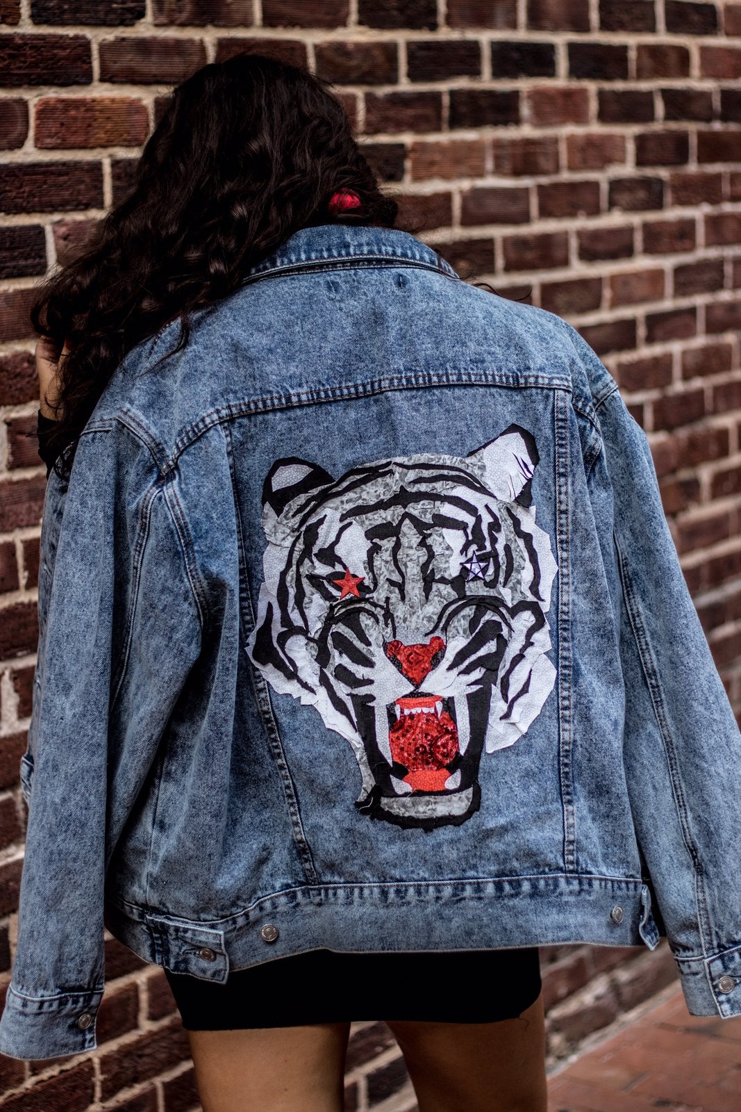 tiger denim jacket