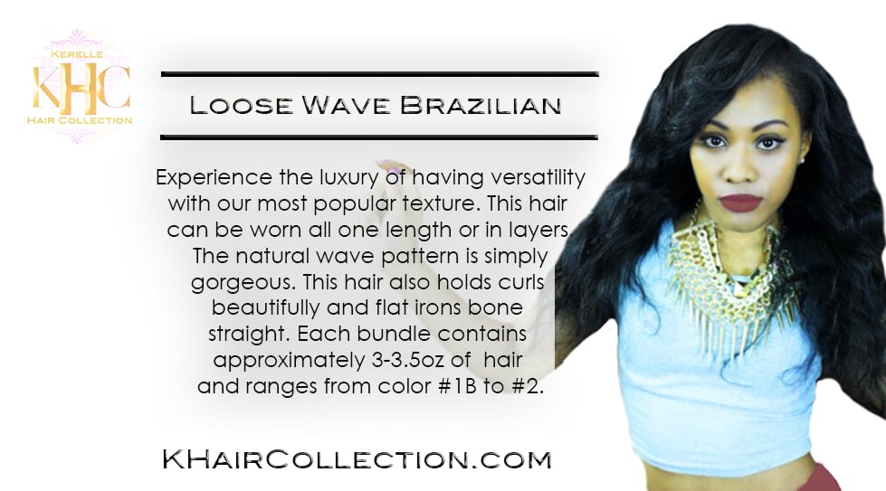 Image of 5A Brazilian Loose Wave Per Bundle