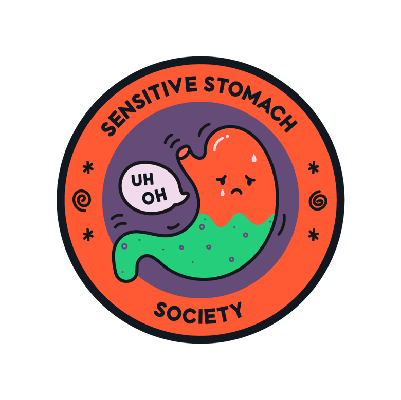 Image of *PREORDER* Sensitive Stomach Society Patch