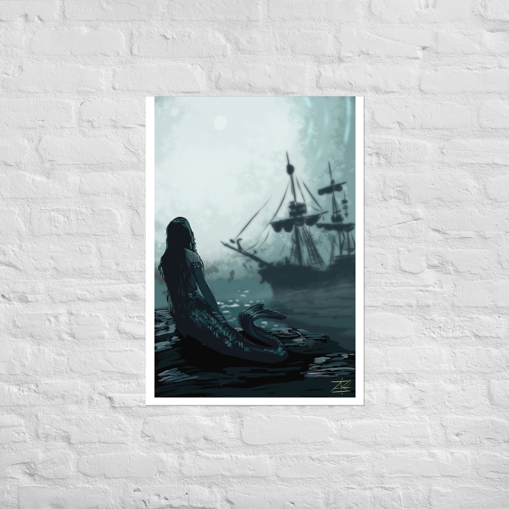 Only the siren sees Poster print
