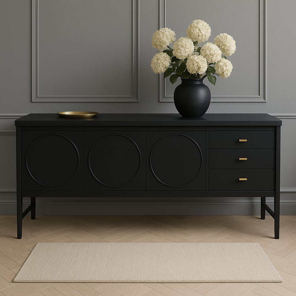 Image of Stunning all black Nathan sideboard ANY COLOUR 
