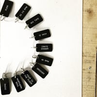 Image 1 of Music Keyring Collection in Black + White