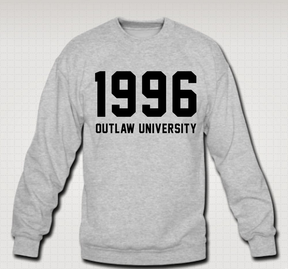 Image of 1996 Crewneck - Comes in Black, Red, Grey, Navy Blue, Royal Blue-CLICK HERE TO SEE ALL COLORS