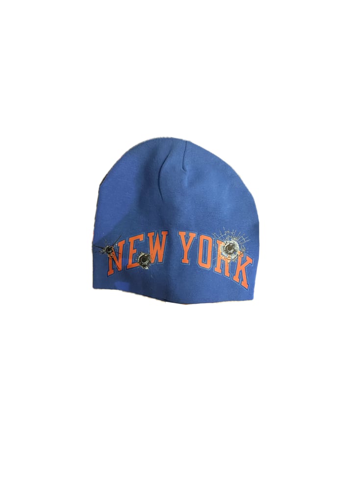 Image of NEW YORK BULLET HOLE BEANIE