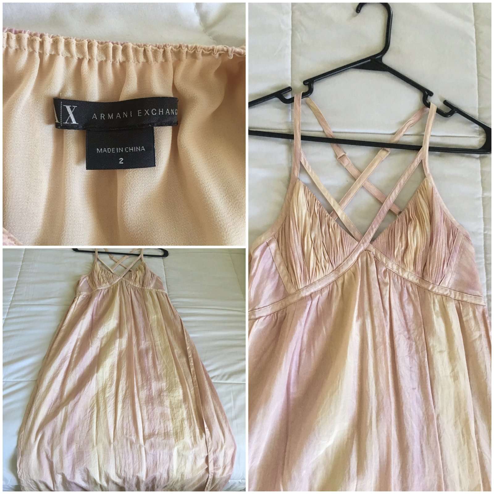 armani exchange pink dress