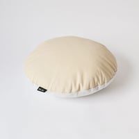 Image 1 of Leather Roundie Cushion Cover - Sandy